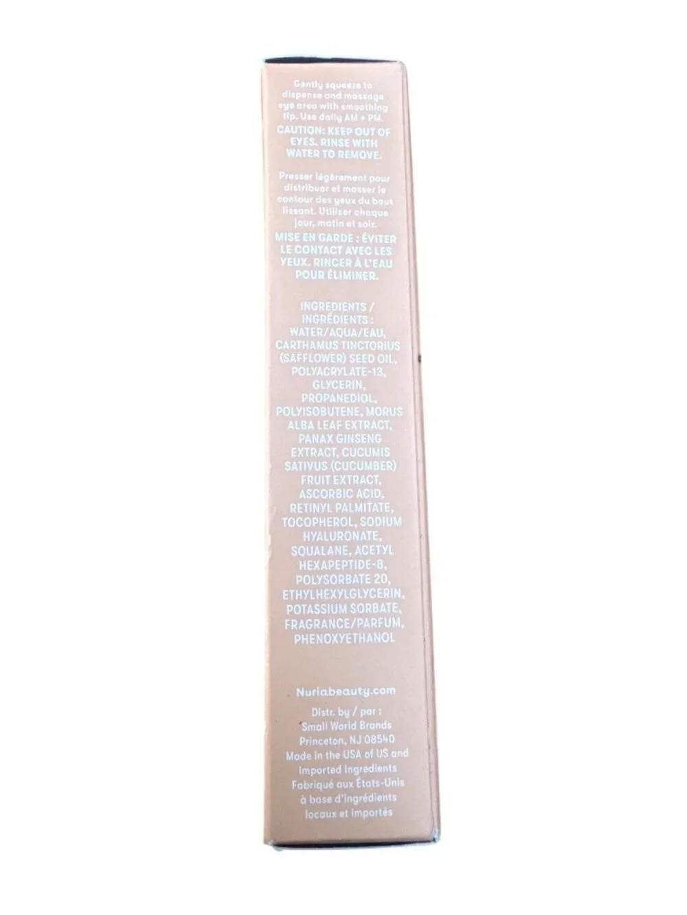 Nuria Defend Triple Action Eye Cream NWB .5 fl oz